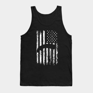 Cool Skydiving Skydiver American Flag Skydive Tank Top